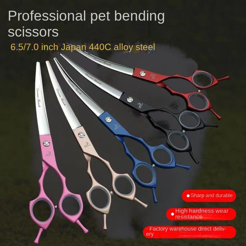 6.5 "7" Pet scissors Stainless Steel tooth scissors hit thin beauty scissors Professional pet scissors animal scissors