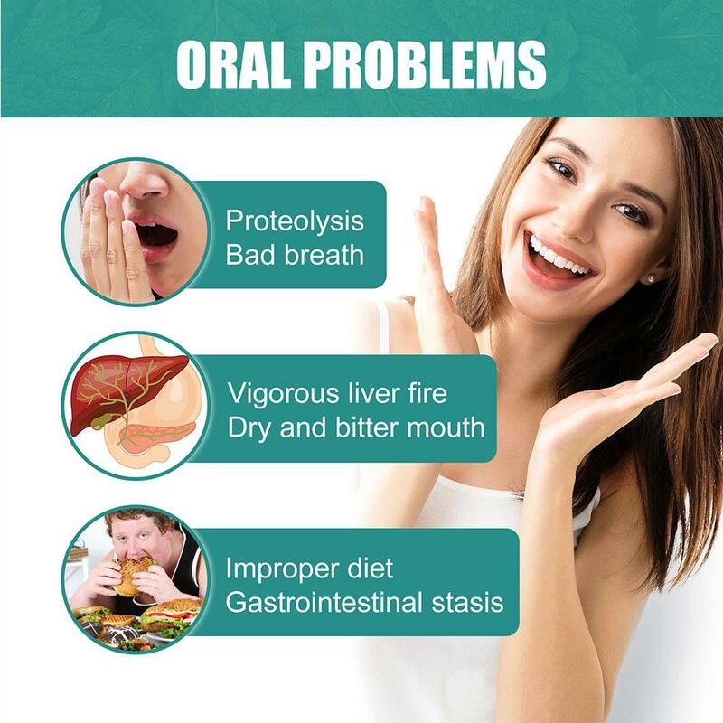 Óleo de hortelã para clareamento dental, 30ml, 1 parte, enxaguante bucal, sem álcool, higiene bucal, cuidados com a saúde bucal