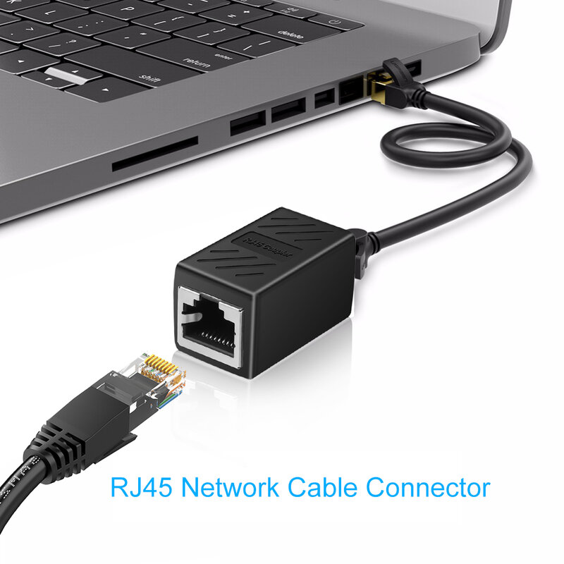 Extensor de Cable Ethernet, acoplador RJ45 cat 5 cat 6 cat6a, conector extensor, acoplador Ethernet hembra a hembra