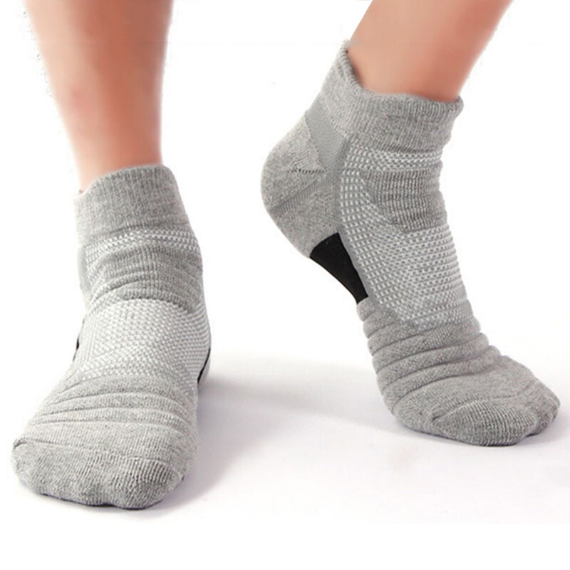 Нескользящие футбольные носки для мужчин и женщин, хлопковые носки, короткие, длинные, дышащие, дезодорирующие носки для футбола, 38-43