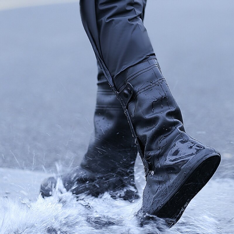 1 زوج للجنسين غطاء أحذية المطر حماة ل SnowysDay ممطر دراجة نارية سكوتر انخفاض الشحن