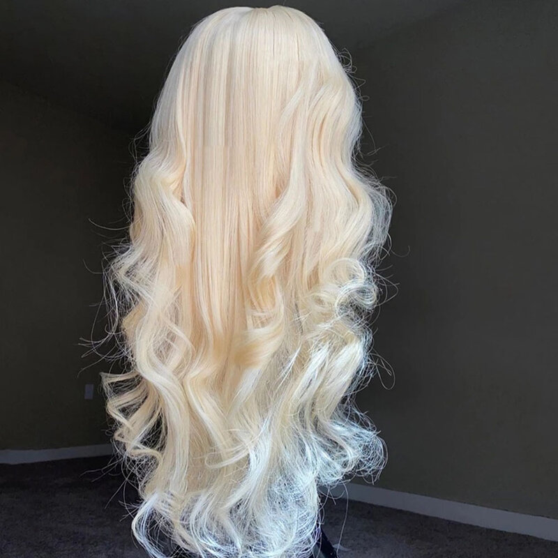 Long Blonde 613 Glueless Soft 26“ 180Density Body Wave Lace Front Wig For Black Women BabyHair Preplucked Heat Resistant Daily