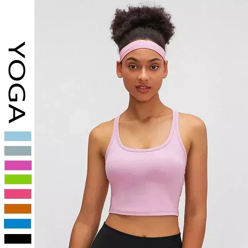 Yoga Sports Hair Band Men's And Women's High Elastic Solid Color Moisture Absorption Outdoor Running Fitness Hair Band
