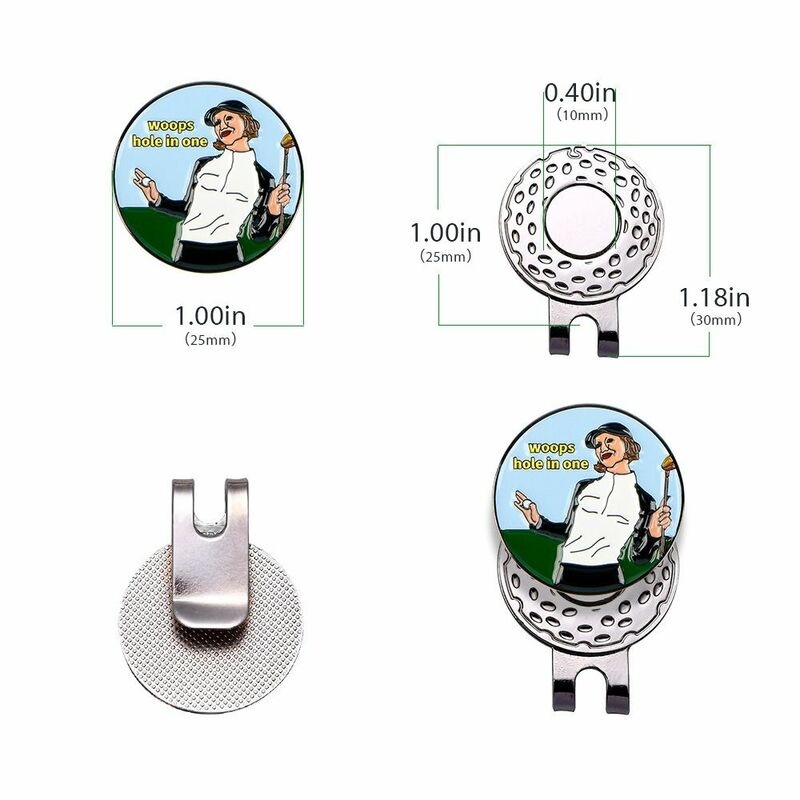 Akcesoria do golfa metalowa adsorpcja magnetyczna 25mm zdejmowana piłka golfowa Marker przypinka do czapki golfowej przypinka do czapki golfowej magnetycznych czapka golfowa klipów