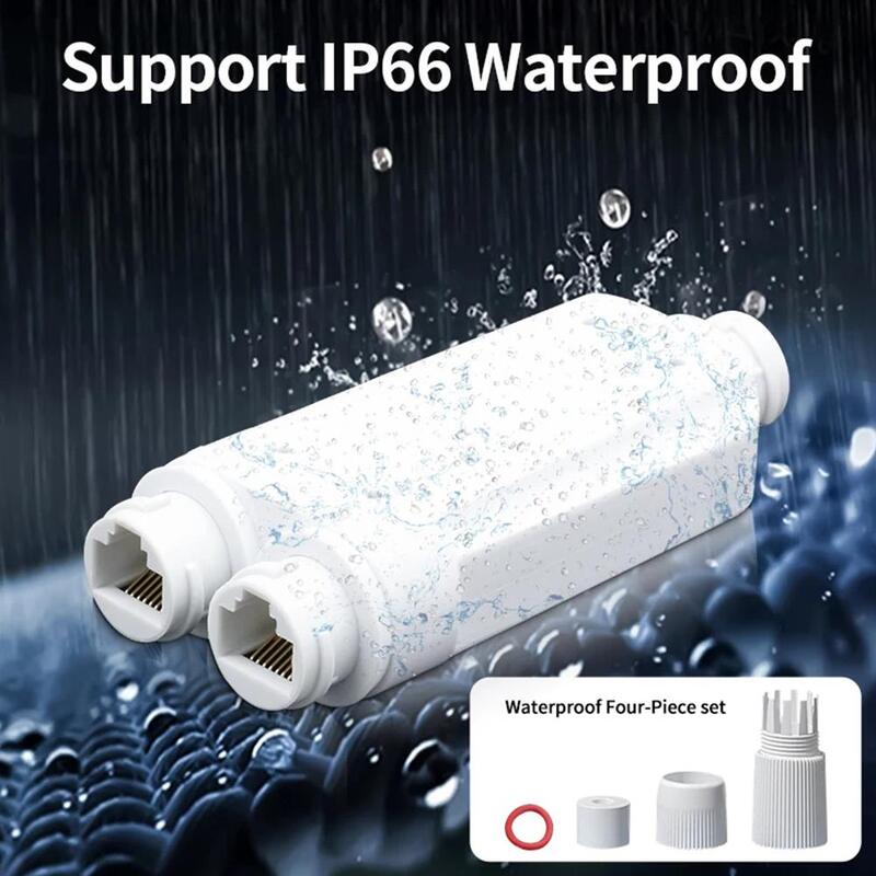 2 Port Waterproof POE Repeater IP66 10/100Mbps 1 To 2 PoE Extender Support For IEEE802.3af/at Outdoor For POE Switch Camera U8Q5