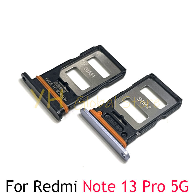 Soporte de bandeja de ranura para tarjeta Sim, piezas de reparación para Xiaomi Redmi Note 13 Pro + Plus, 20 unidades