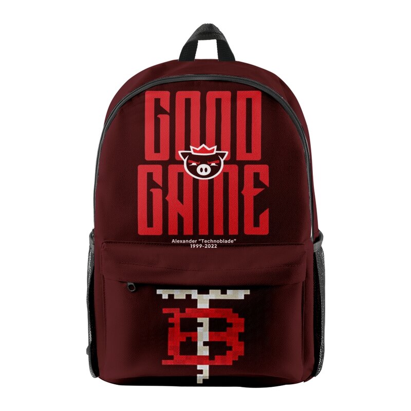 Technoblade Good Game Merch Backpack 2022 Casual Style School Bag Women Men Girls Boys Unisex Bag