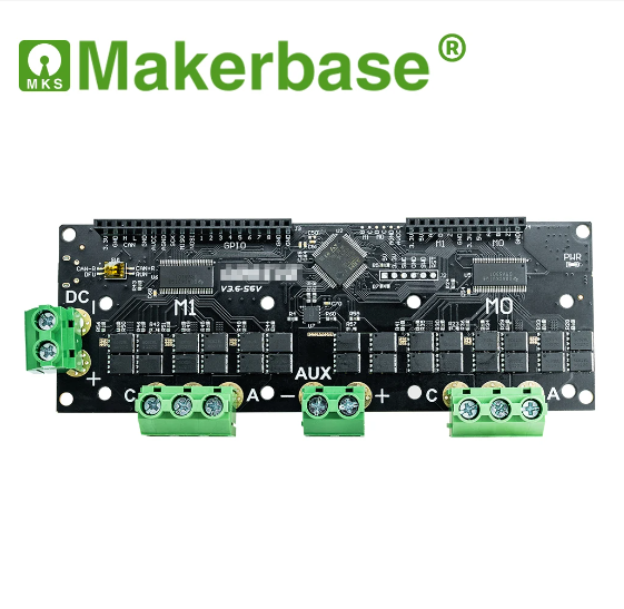 Makerbase MKS XDrive3.6 56в FOC BLDC AGV серводвигатель, плата контроллера с двойным мотором, основанная на ODrive