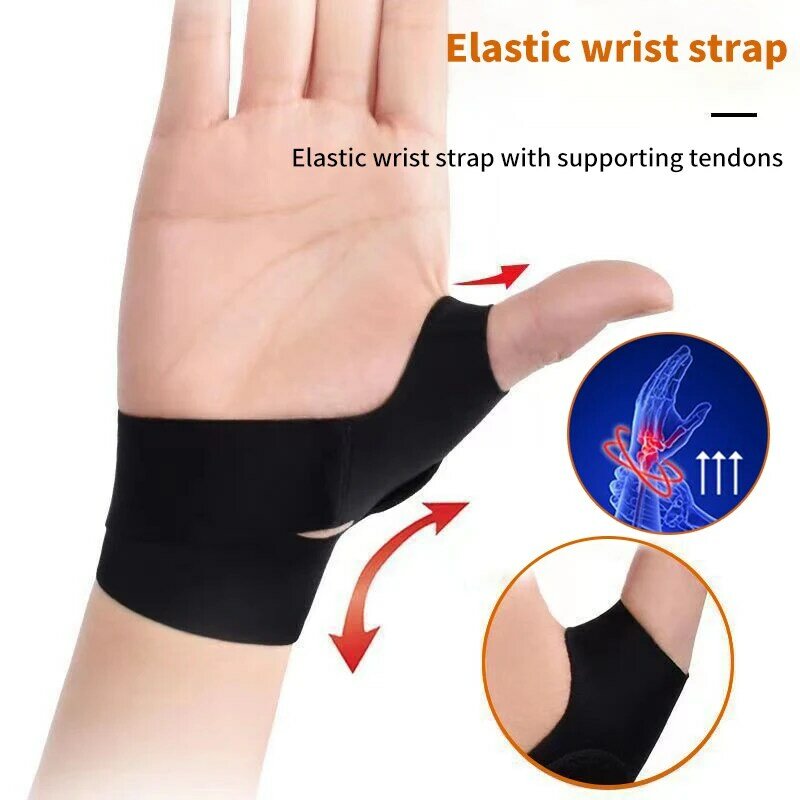 1Pc Tendon Sheath Wristband Guard Support For Sport Fitness Volleyball Table Tennis Badminton Thumb Protector Thumb Sleeve
