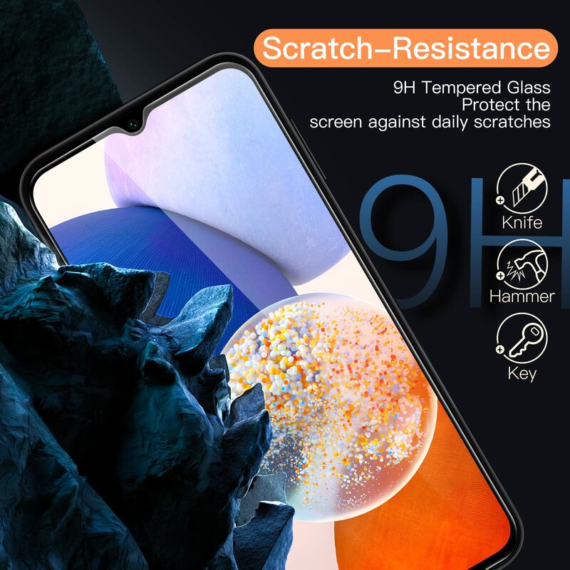 Protector de pantalla para Samsung Galaxy A14 5G 4G, cristal templado HD, transparente, 9H, aluminio alto, selección antiarañazos, Envío Gratis