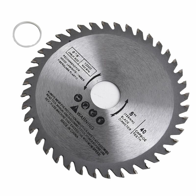 Alloy Saw Blade 40 Teeth Circular Disc Cutting Bore Woodworking Tool Diameter Wood 125mm Oscillating Accessories