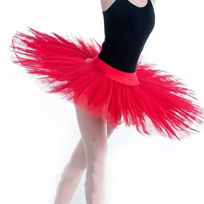 ชุดเต้นบัลเล่ต์สำหรับผู้หญิงกระโปรงบัลเล่ต์สำหรับผู้ใหญ่ชุดเต้นบัลเล่ต์สีดำสีขาวสีแดงกระโปรงบัลเล่ต์