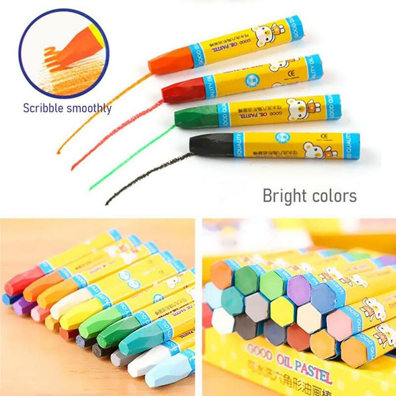 다채로운 드로잉 크레용 세트, 오일 파스텔 펜, 왁스 카리온 연필