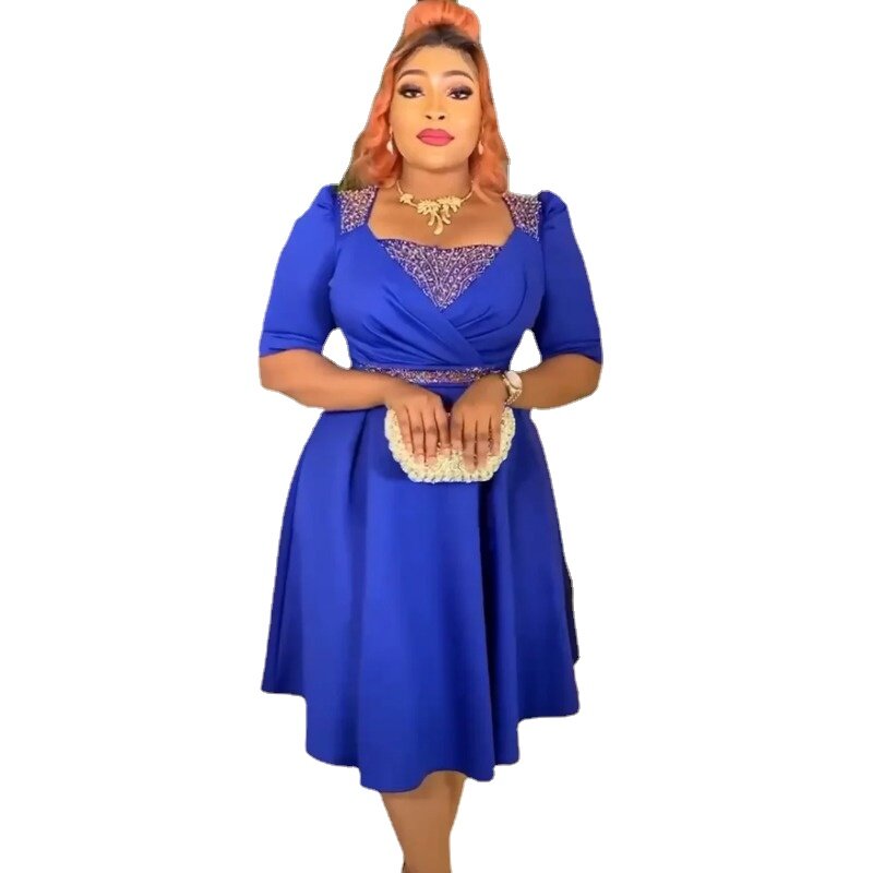 Elegante Afrikaanse Feestjurken Voor Vrouwen 2024 Lente Zomer Afrika Kleding Dashiki Ankara Outfits Gewaad Mode Avondjurken