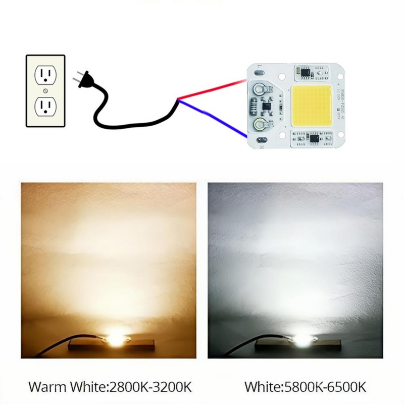 Đèn Rọi Ray COB Chip AC 110V 220V LED 10W 20W 30W 50W Phát Triển hộp Đựng Đèn Suốt Vật Có Đèn Ánh Sáng Đèn Chip