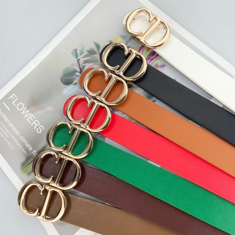 2.8CM New Fashion Belt for Women Versatile Letter Board Buckle Leather Belt for Women with Skirt Decoration Belt