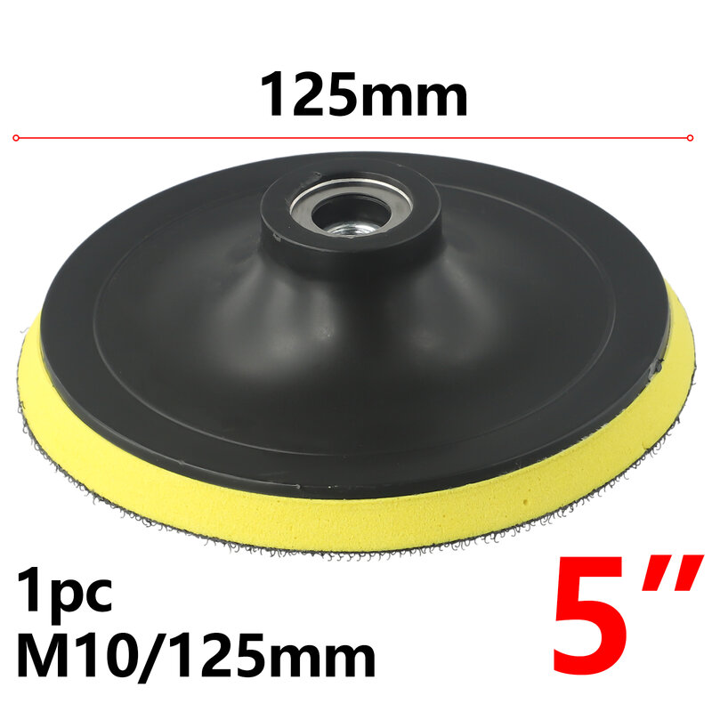 Disco y barra de taladro de 3/4/5/6/7 pulgadas para el cuidado de la pintura del coche, disco de pulido de plástico, capa media suave, material de gancho negro de alta calidad
