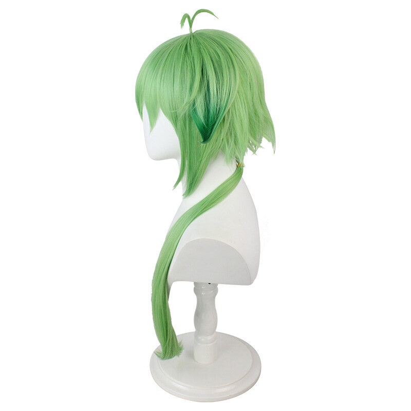 Wig hijau Cosplay Anime dewasa Periwig permainan peran Cos simulasi rambut kostum Lolita hiasan kepala alat peraga Halloween aksesoris karnaval