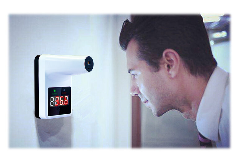 Termómetro Digital infrarrojo IR, sin contacto, corporal, reconocimiento facial