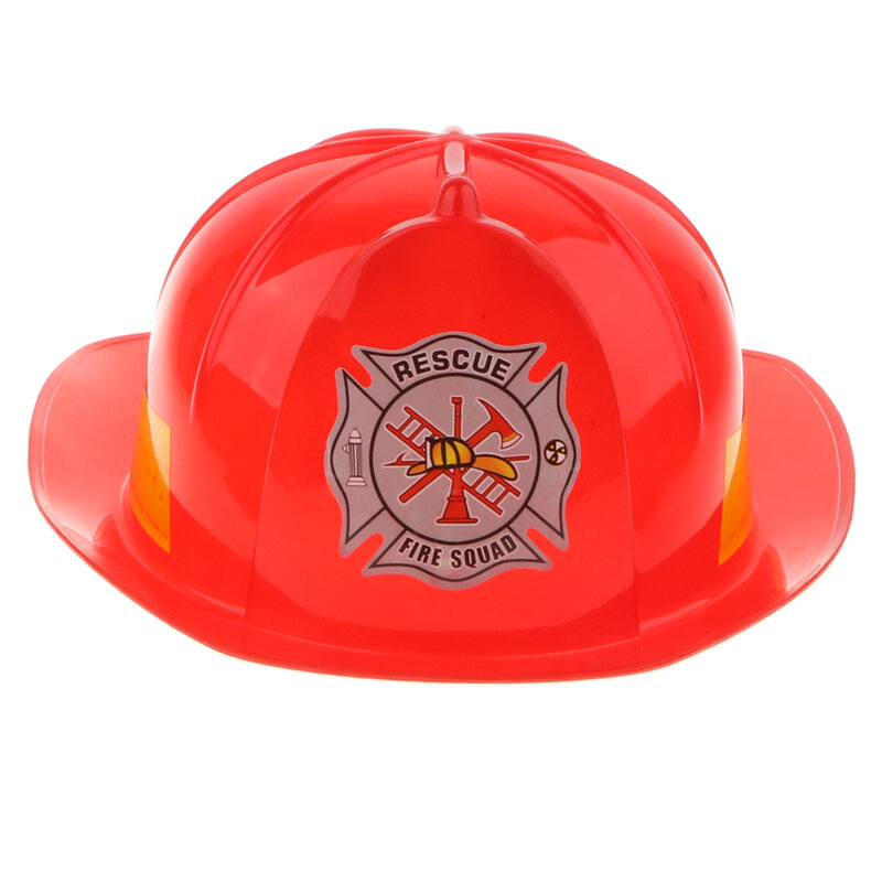 Fancy Dress Up Kids Fireman Plastic Hat Cap Role Play Toy Safety Helmet Children Halloween Cosplay Supplies Party Toys 3 Colors
