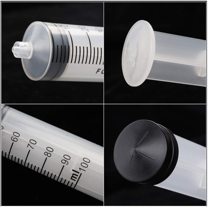1 pces 150ml/200ml/300ml seringa de medição & silicone tubo reusável hidroponia nutriente medição