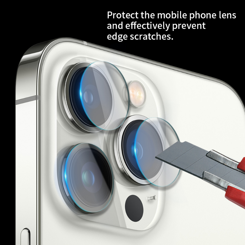 Vidrio Protector de cámara para iPhone 13 Mini, 12, 11 Pro Max, XR, 7 Pro, Protector transparente para teléfono, lente de cámara trasera de vidrio para iPhone 13