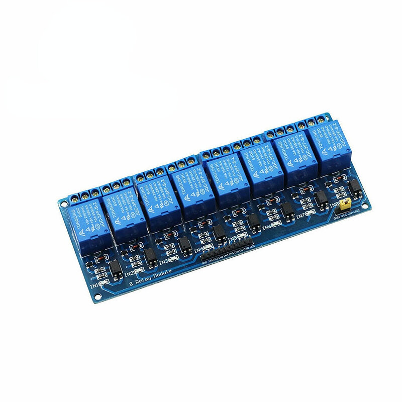 5V 12V24V 1 2 4 6 8ช่องรีเลย์โมดูล Optocoupler Relay Output 1 2 4 6 8 way Relay Module สำหรับ Arduino สต็อก