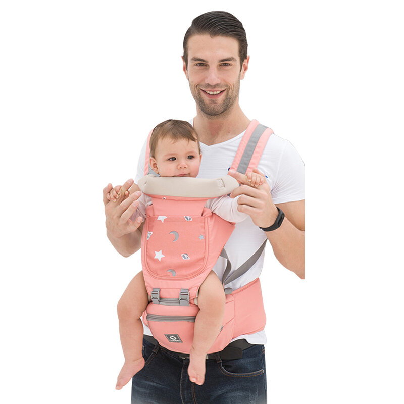 Ergonomic Baby Carrier Infant Hipseat Carrier Breathable Kangaroo Front Facing Baby Holder Baby Waist Carrier Travel For 0-36M