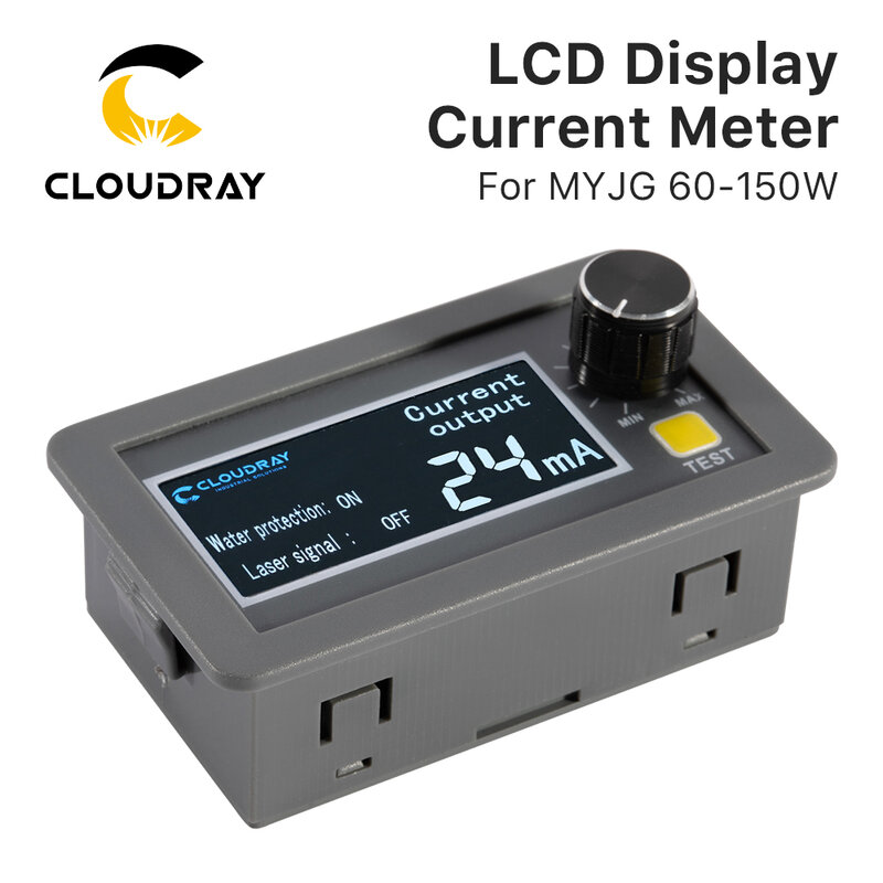 Cloudray-LCD Display CO2 medidor de corrente, tela externa para série MYJG, 60W e 150W Laser Power Supply