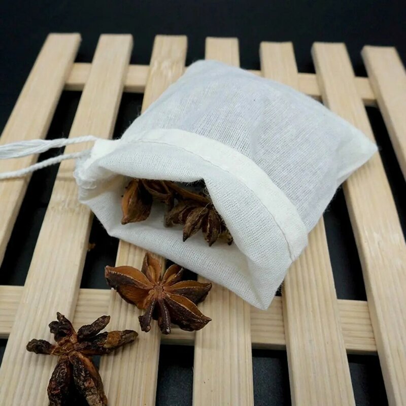 Bustine di tè usa e getta da 1 pezzo bustina di tè vuota con carta da filtro con sigillo di guarigione per bustine di tè alle erbe per tè sfuso