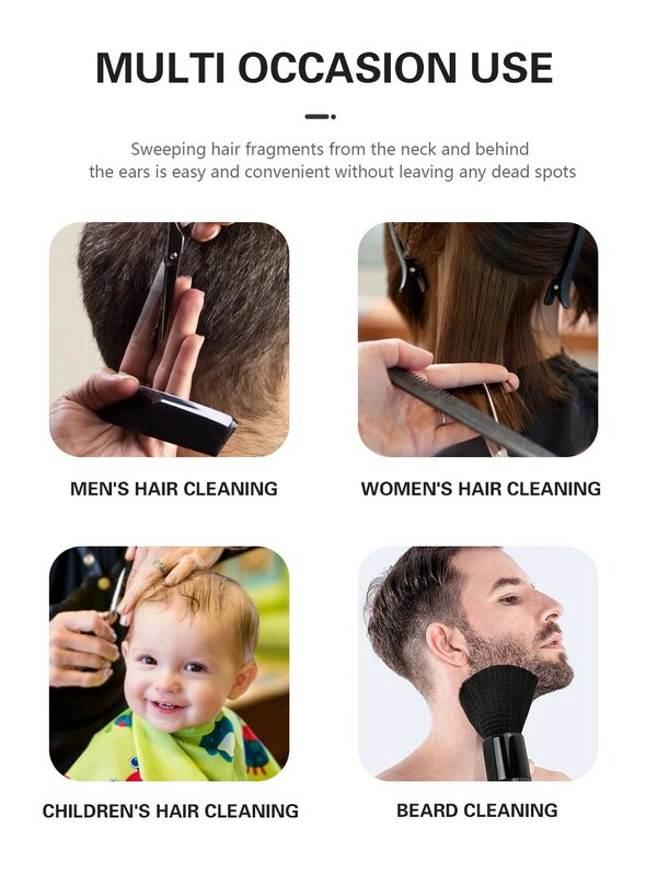 Shaving Brush Men's Soft Hair Beard Cleaner Professional Barber Shop Stylist Brush Salon Haircutting Tools Accessories