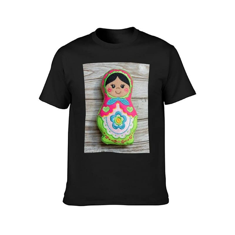 Babuszka Folk Doll T-Shirt kawaii clothes shirts graphic tees plain black t shirts men