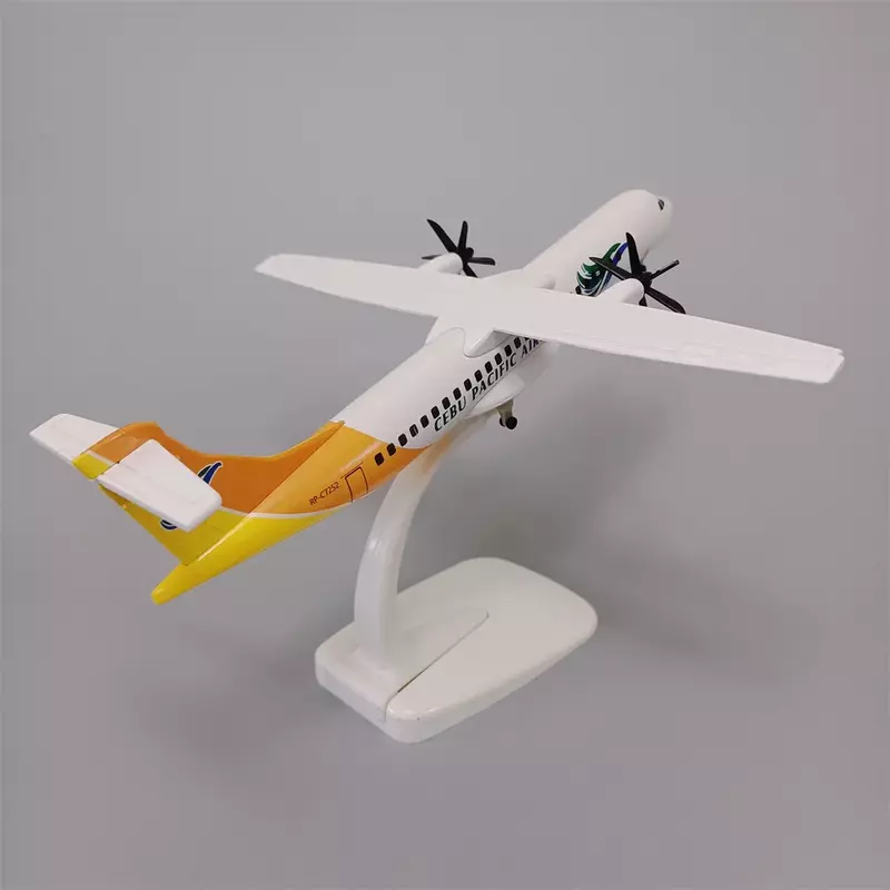 Air Atr Airlines Alloy Metal Airplane Model, New Plane Model Aircraft, Rodas e Hélices, 20cm, Pares de Pares