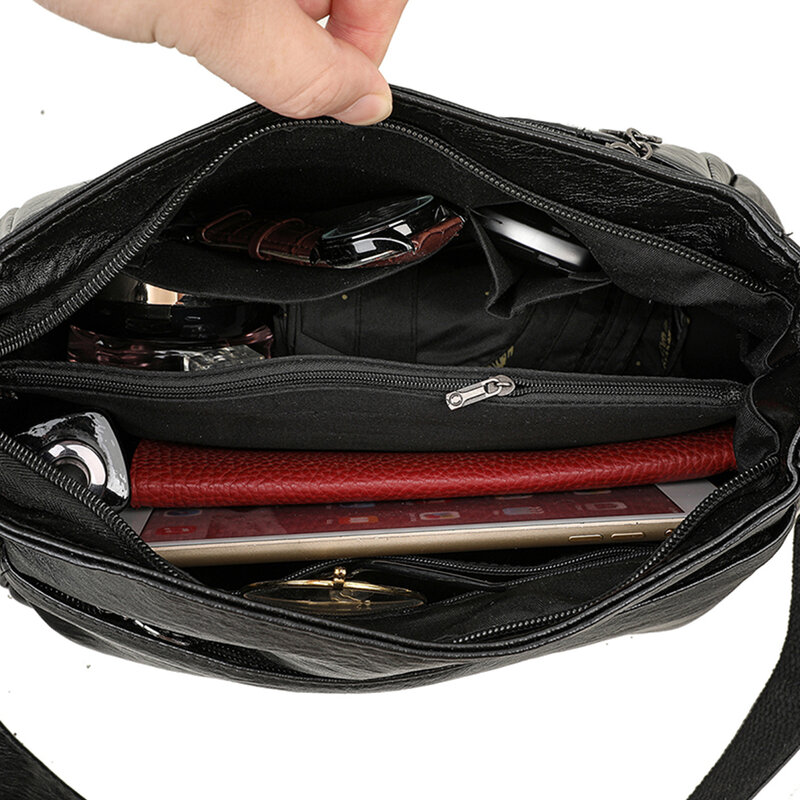 Modne torby Crossbody na ramię na co dzień damskie wysokiej jakości miękkie skórzane torba na zakupy luksusowy projektant torebki i portmonetki marki