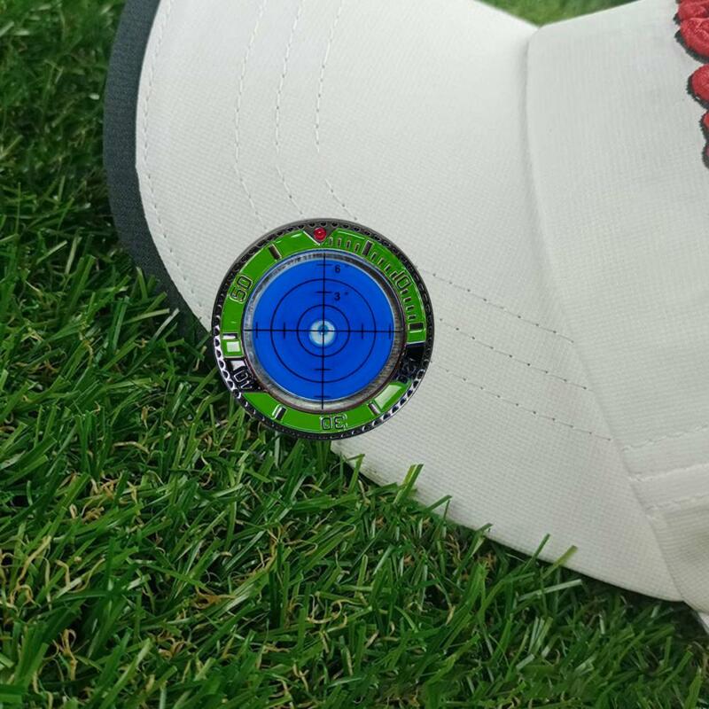 قارئ كونتور جولف أخضر مع مشبك عالي الدقة ، علامة كرة احترافية ، وضع محمول للاعبي الغولف