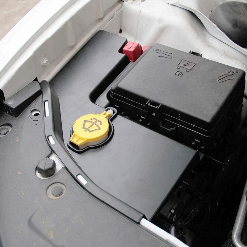 Plastikowy zbiornik spryskiwacza szyby wnęka silnika osłony Panel boczny dla Dodge Charger chryslera 300/300C 2011-2021