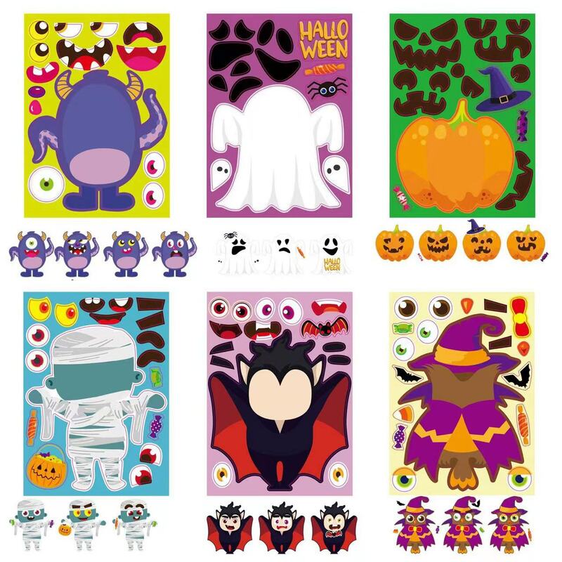 12pcs/lot Stiker Halloween  Spirit Ghost Stickers For Notebooks Stationery Scrapbook Kscraft CuteScrapbooking Material Craft
