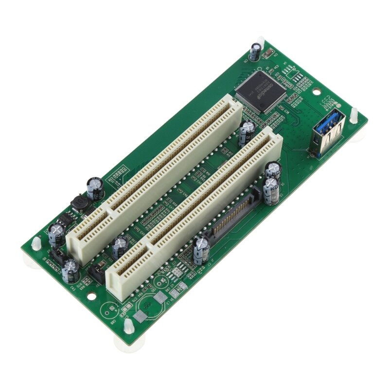 เดสก์ท็อป PCI-Express PCI-e ไปยังการ์ดอะแดปเตอร์ PCI USB3.0 เพิ่มการ์ด PCIe ถึง Dual PCI Slot การ์ดขยาย dropship