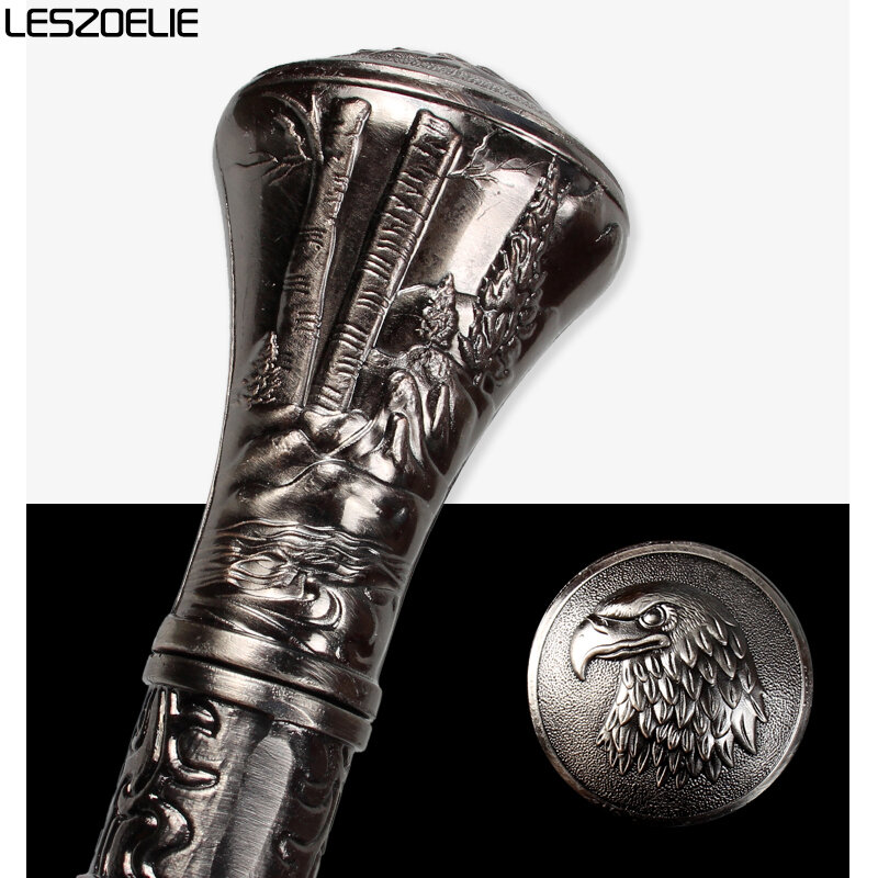Eagle-Head Luxury Walking Stick Cane Men Fashion Decorative Masonic Walking Stick Wolf-Head Elegant Canes Vintage Knob Stick