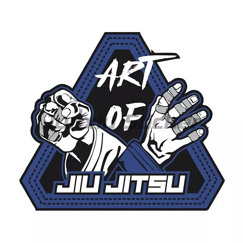 Kreatywność Jiu Jitsu artystyczny wzór naklejki samochodowe JDM DIYCamper flaga sportowa naklejka tekstowa do dekoracji wodoodporny pojazd samochodu