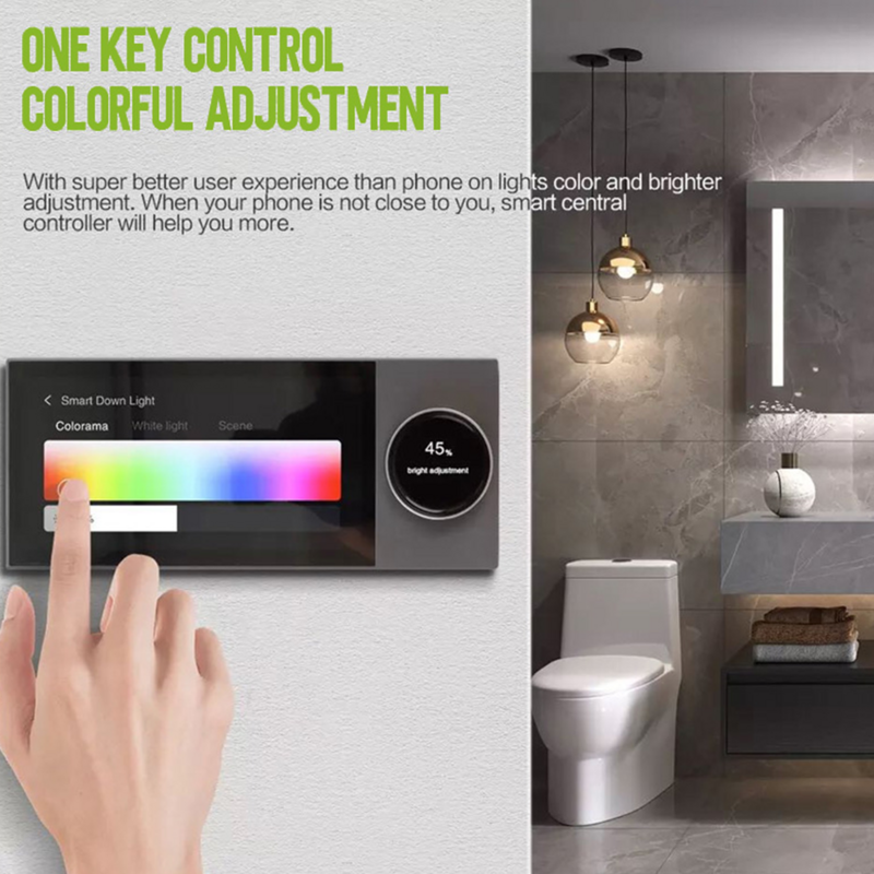 Jianshu Panel de Control de pantalla Tuya, interruptor inteligente de pared de 6 pulgadas, puerta de enlace Zigbee, servidor de Asistente de hogar inteligente, aplicación Smart Life