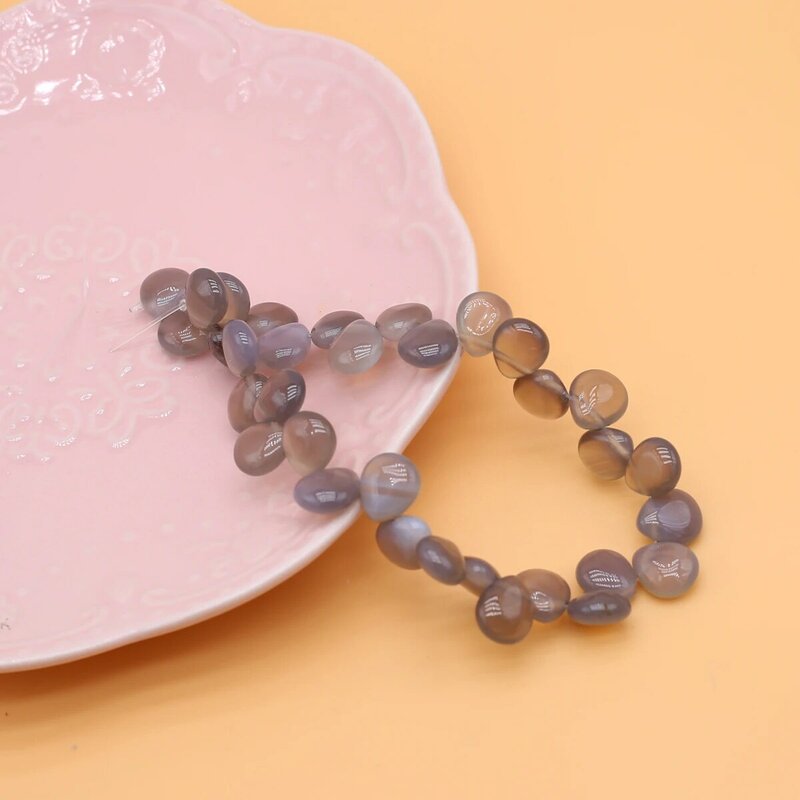 Perles en pierre naturelle en forme de goutte d'eau, sardonyx turquoise, poinçon pour bijoux de direction, accessoires de collier et bracelet, nouvelle collection
