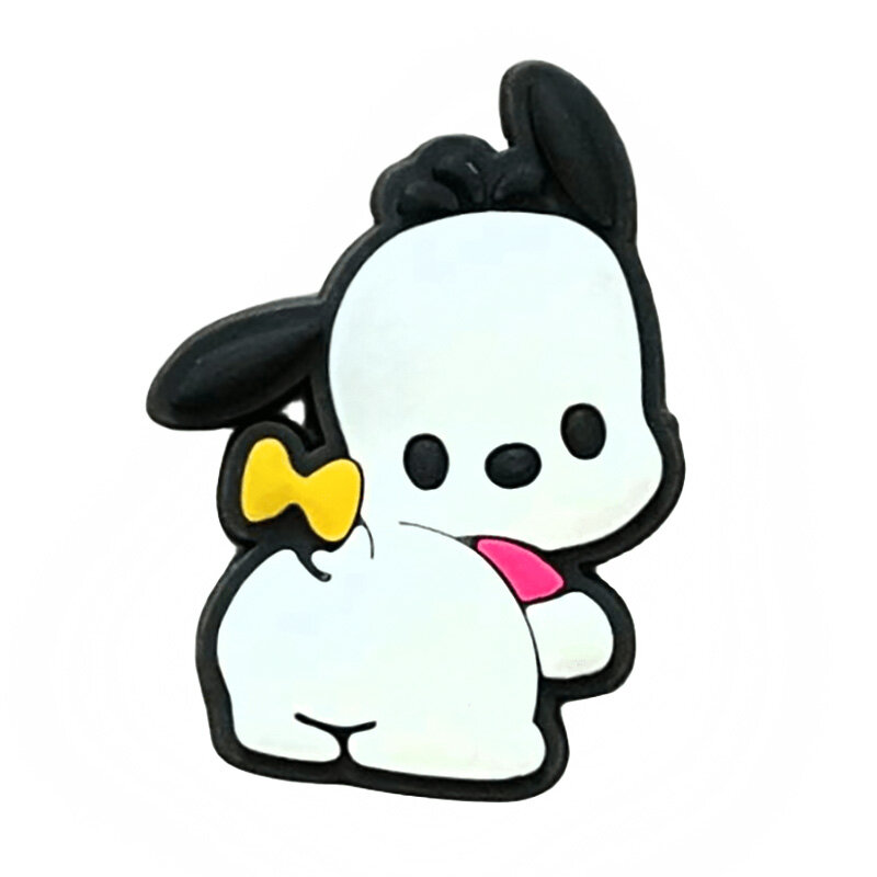 MINISO 1PCS Cute Sanrio Characters PVC Pochacco Shoe Charms DIY Accessories Shoe Buckle Decorate Girl Kids Gifts