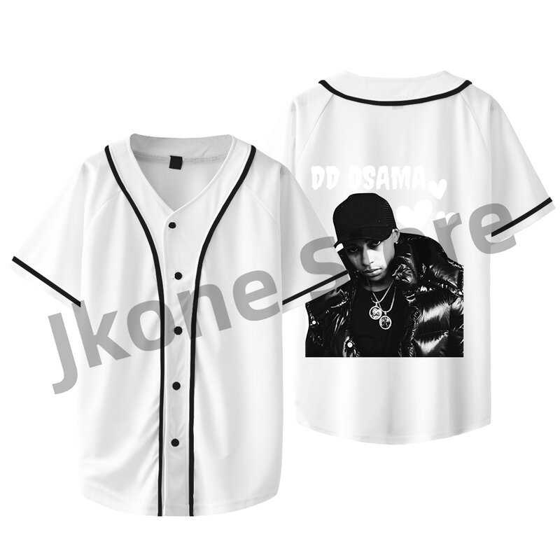 DD Osama-Jaqueta de beisebol para homens e mulheres, camiseta casual manga curta, moda Merch