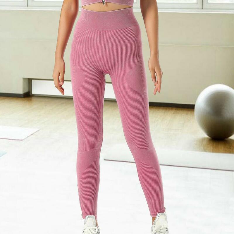 Pantalones elásticos de cintura alta para mujer, pantalones de Yoga de cintura alta, Control de barriga, compresión ajustada levantada a tope