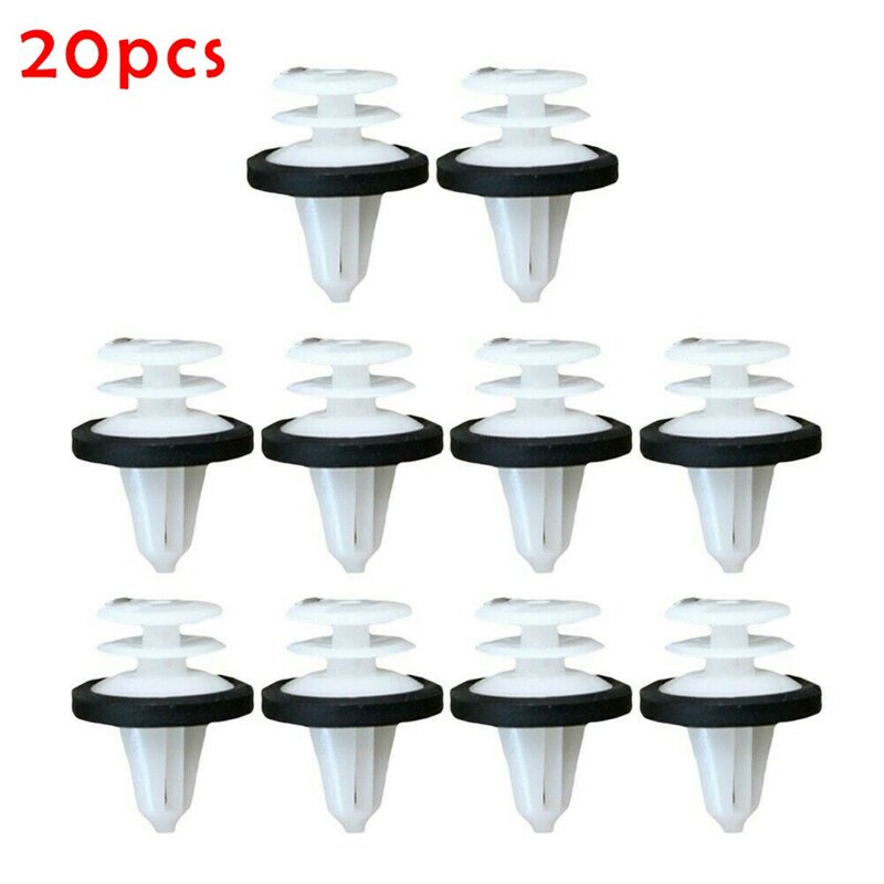 20pcs Door Trim Panel Clips With Sealer For Ford W713297-S300 Interior Fender Screw Rivet Fastener Clips Direct Replacement