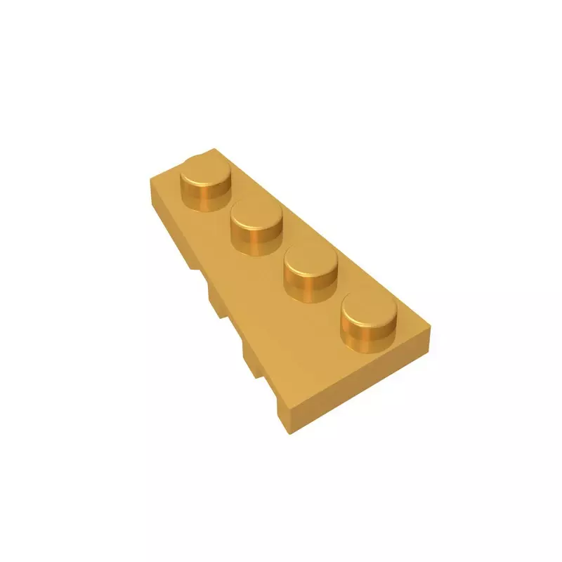 Cuña de GDS-548, placa 4x2 izquierda, compatible con lego 41770, montaje de bloques de construcción, bricolaje técnico