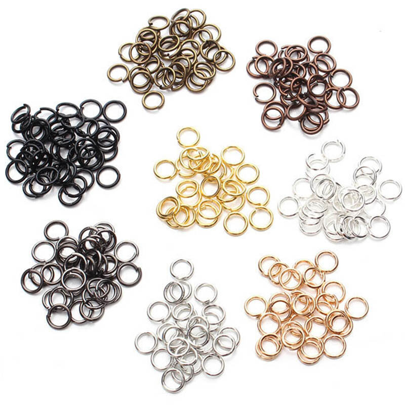 Louleur DIY Jewelry Findings Open Single Loops Jump Rings Split Ring for jewelry making Open Jump Rings Connectors Wholesale