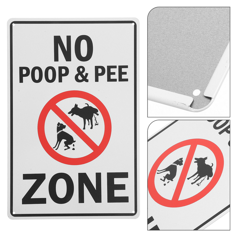 Nenhum Urinar ou Pooping Sinal De Aviso Para O Parque, Sinal De Dica Quente Para O Cão Andar