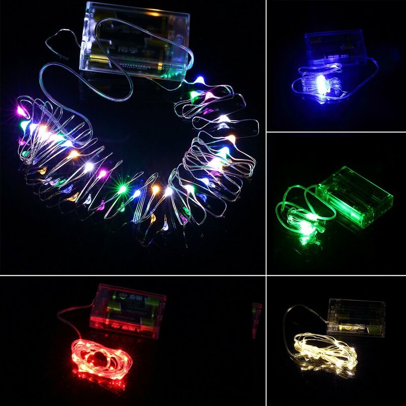 سلسلة ضوء Led مع صندوق بطارية ، 3m ، 4.5v ، 30led ، للحديقة ، عيد الميلاد ، ديكور الحفلات ، جديد